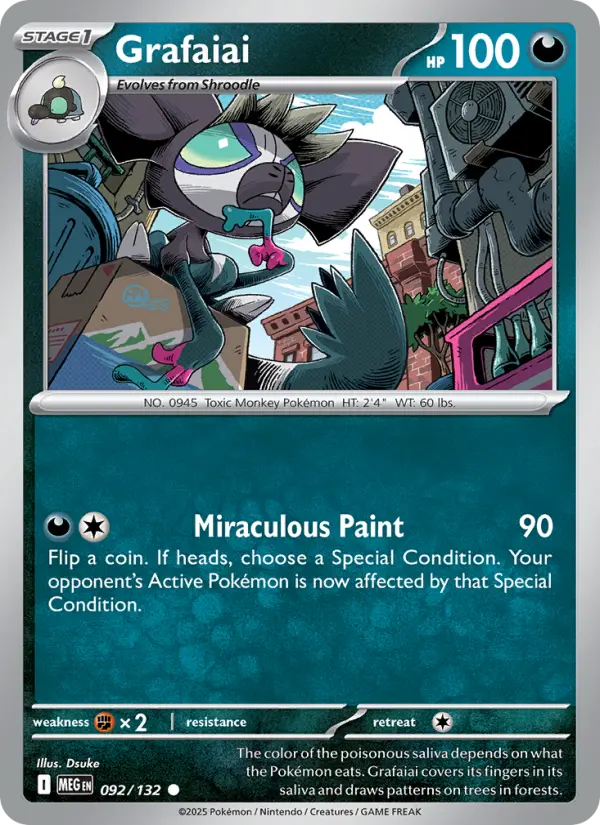 Grafaiai, Pokémon card