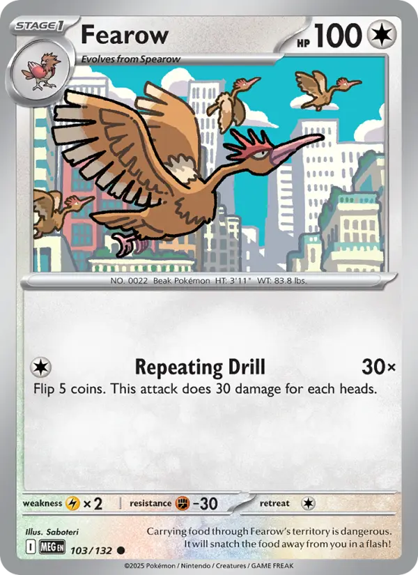 Fearow, Pokémon card