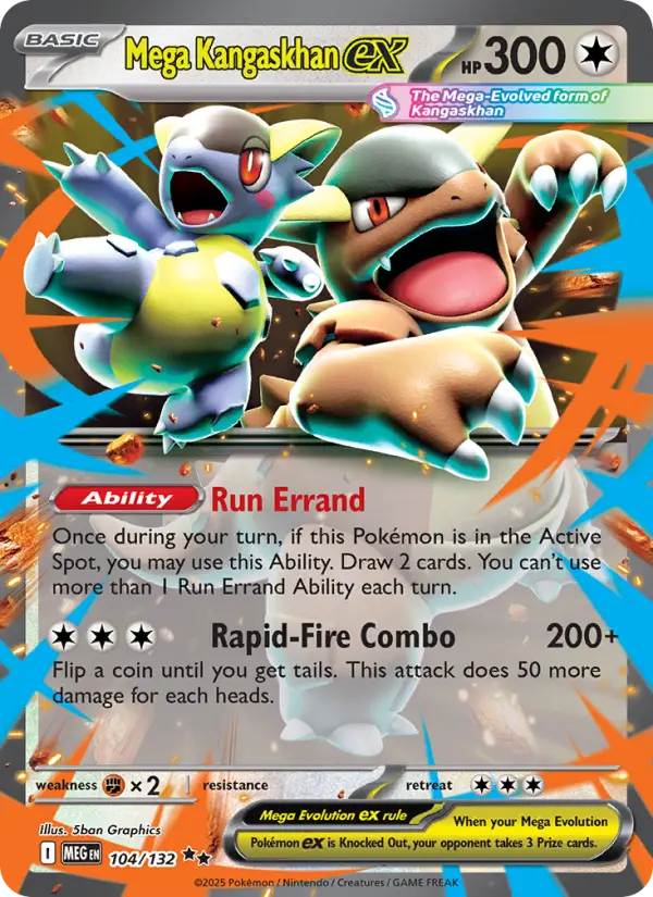 Mega Kangaskhan ex, Pokémon card