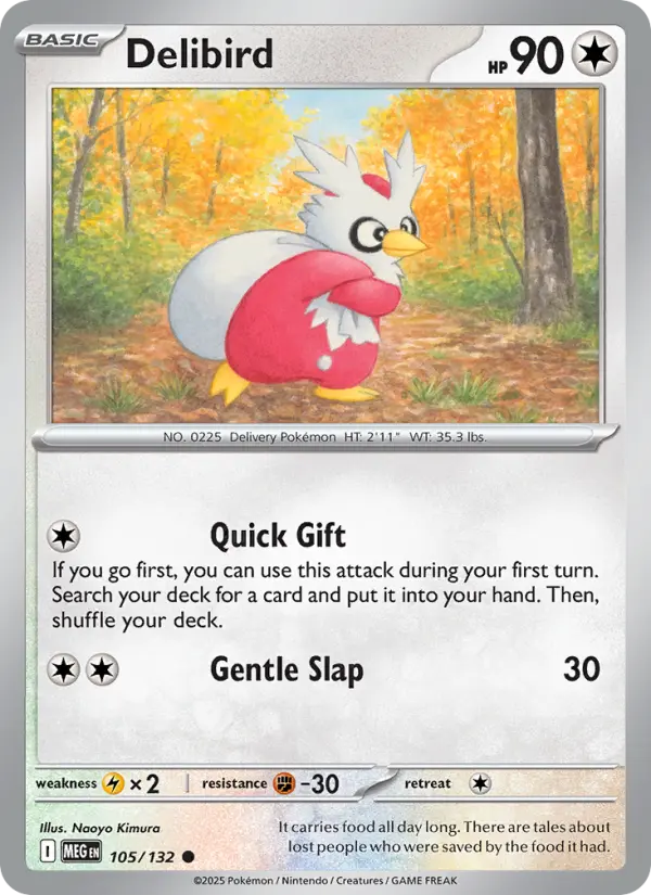 Delibird, Pokémon card