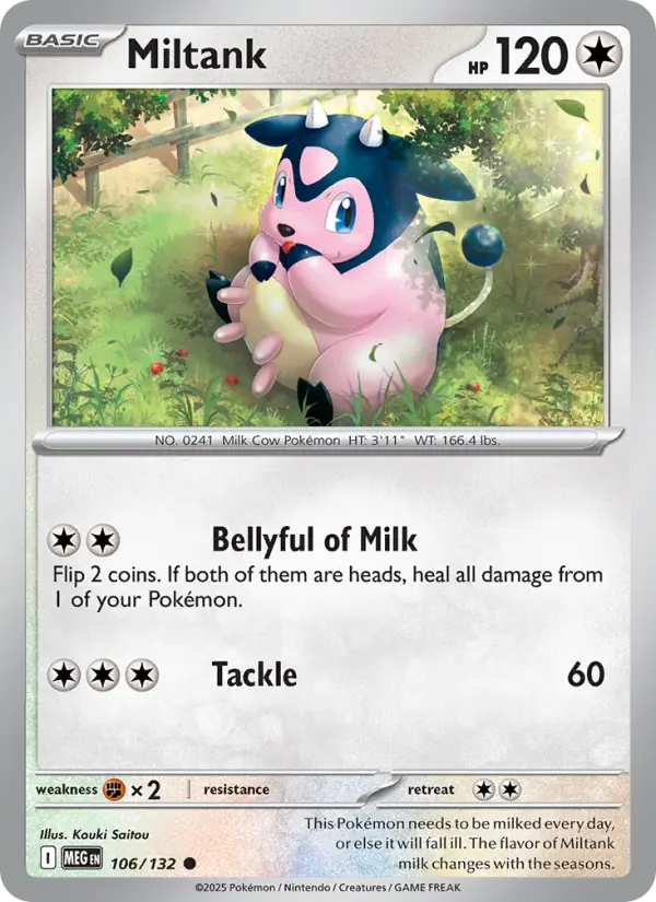 Miltank, Pokémon card