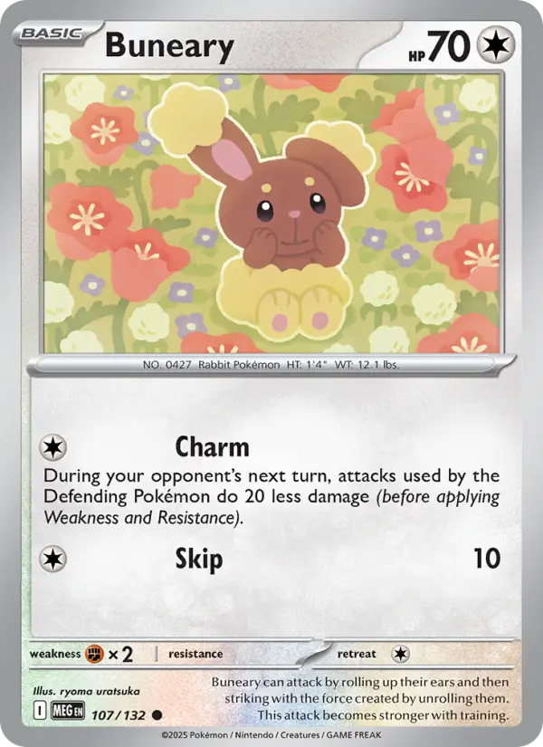 Buneary, Pokémon card