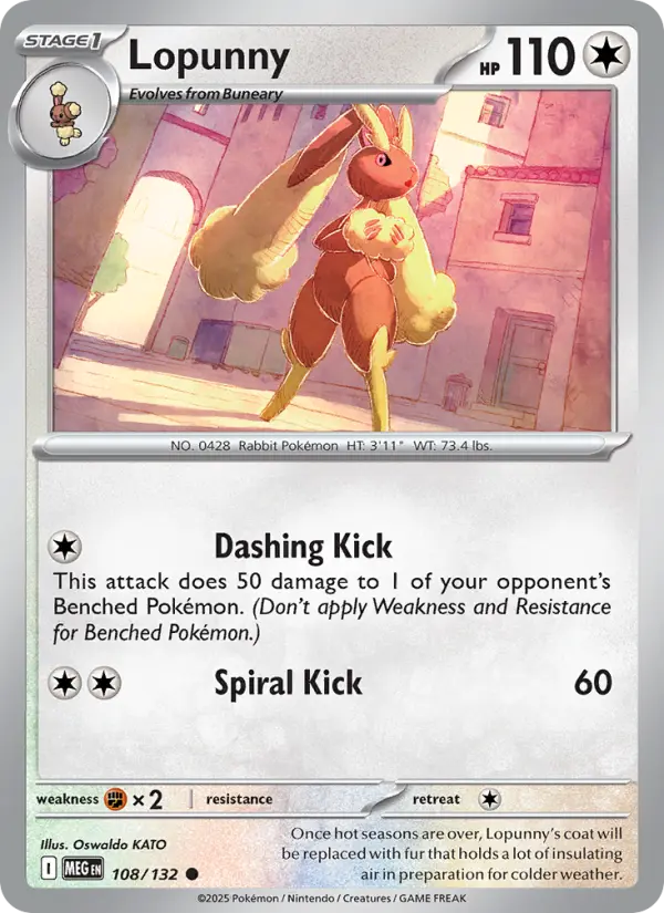 Lopunny, Pokémon card