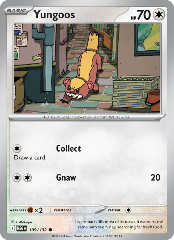 Yungoos, Pokémon card