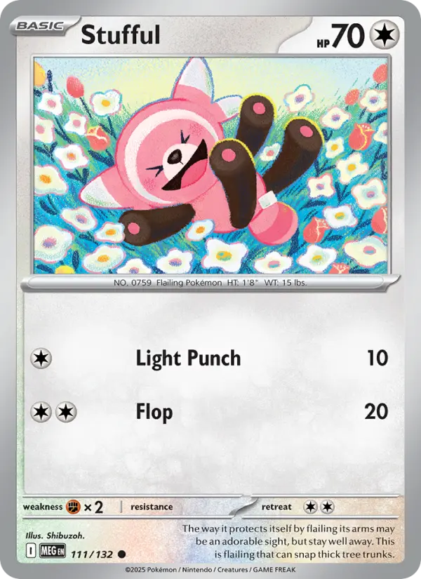 Stufful, Pokémon card