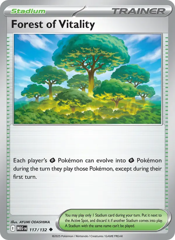 Forest of Vitality, Pokémon card