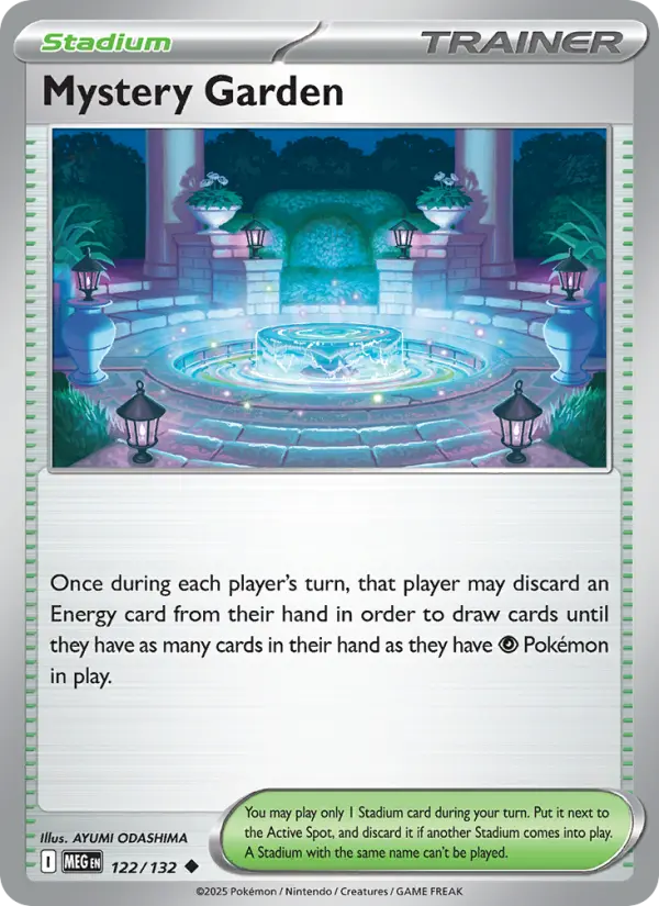 Mystery Garden, Pokémon card