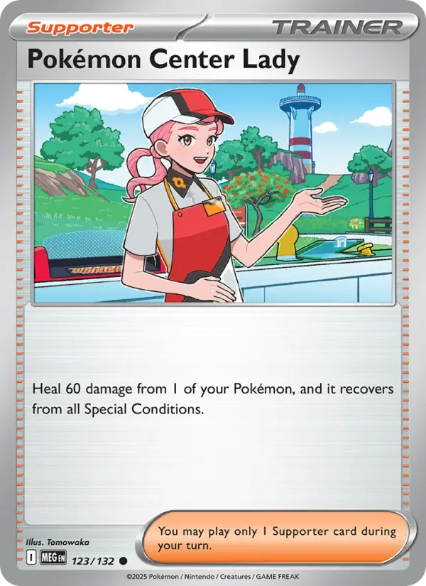 Pokémon Center Lady, Pokémon card