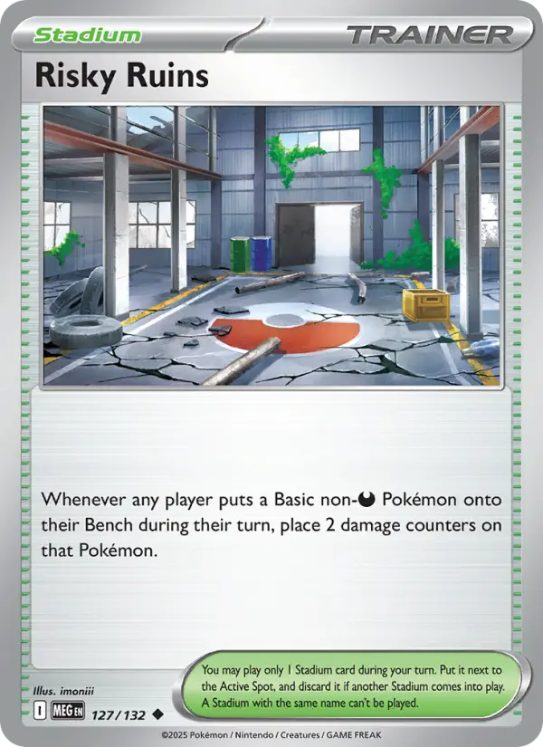 Risky Ruins, Pokémon card