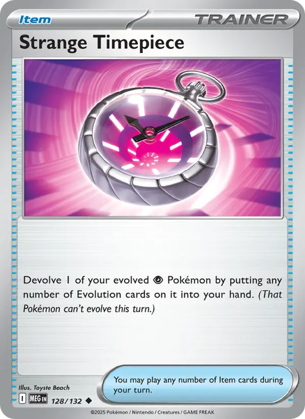 Strange Timepiece, Pokémon card