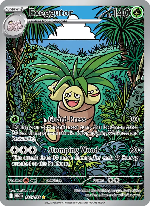 Exeggutor, Pokémon card