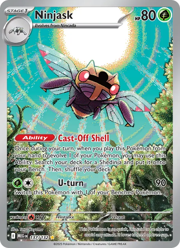 Ninjask, Pokémon card