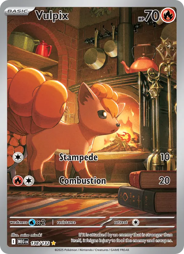 Vulpix, Pokémon card