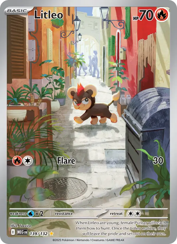 Litleo, Pokémon card