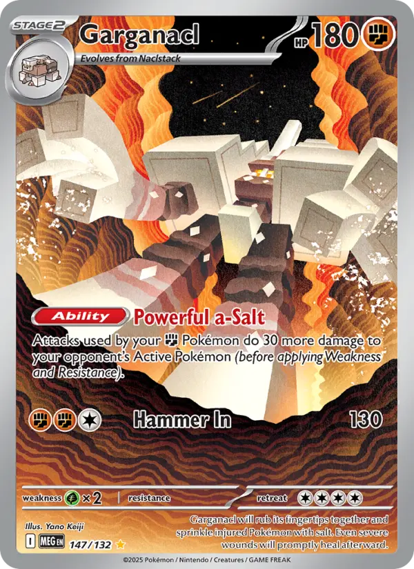 Garganacl, Pokémon card