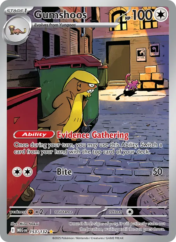 Gumshoos, Pokémon card