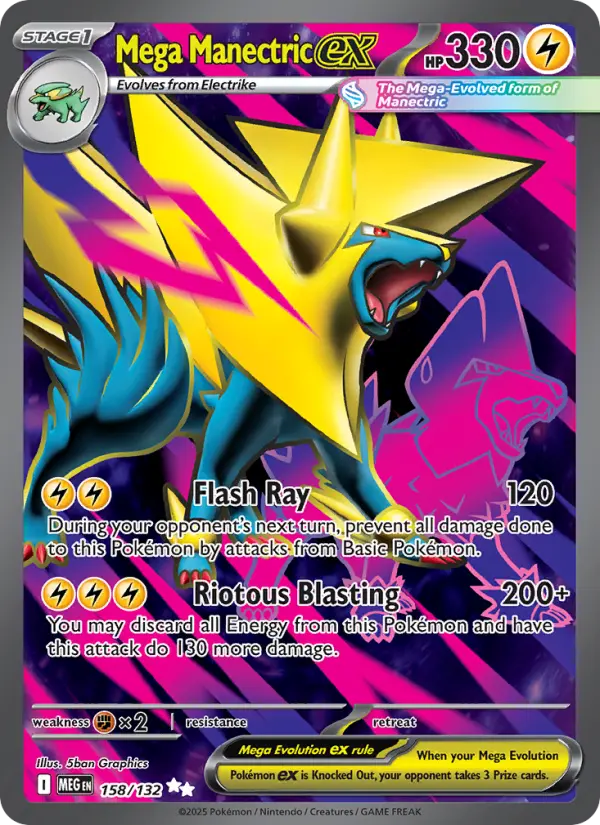 Mega Manectric ex, Pokémon card