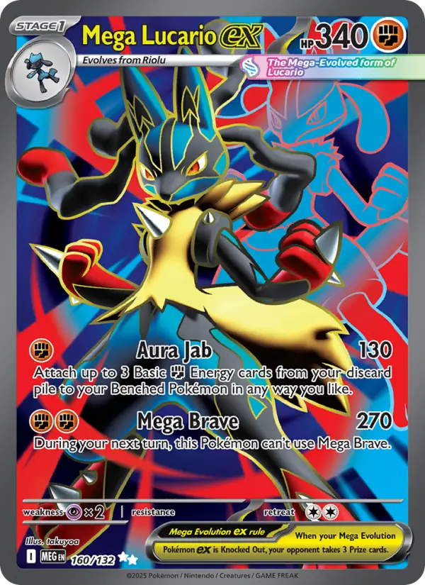Mega Lucario ex, Pokémon card