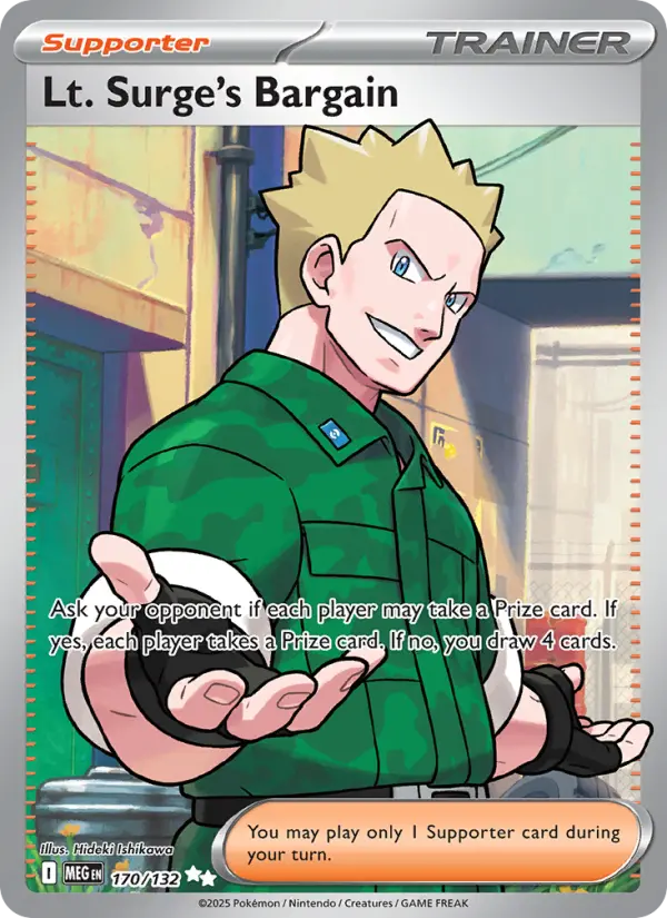 Lt. Surge's Bargain, Pokémon card