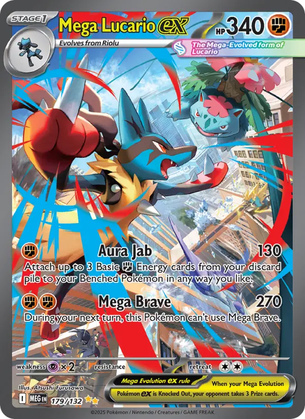 Mega Lucario ex, Pokémon card