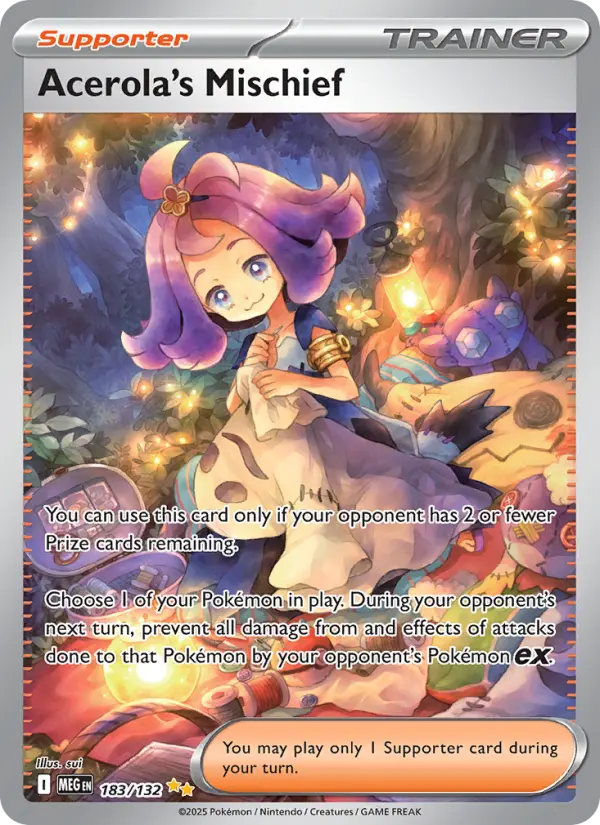 Acerola's Mischief, Pokémon card