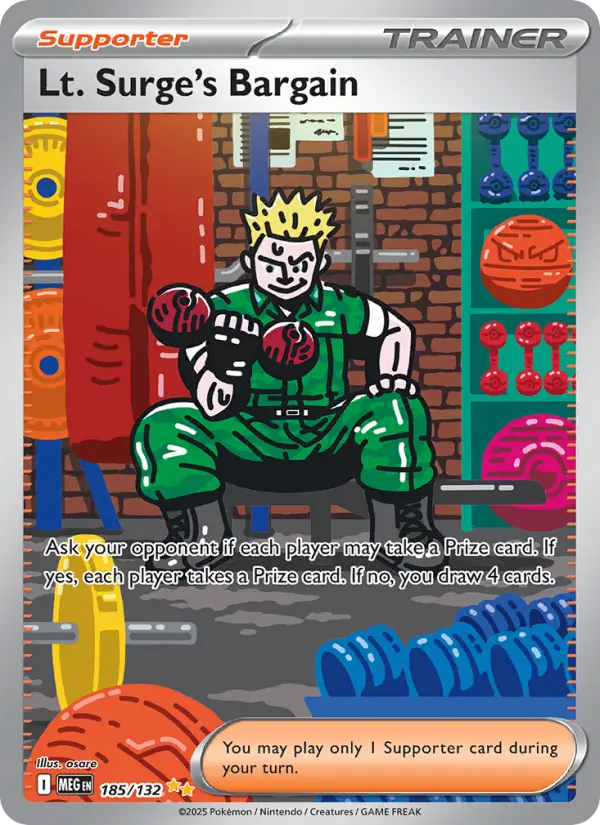 Lt. Surge's Bargain, Pokémon card