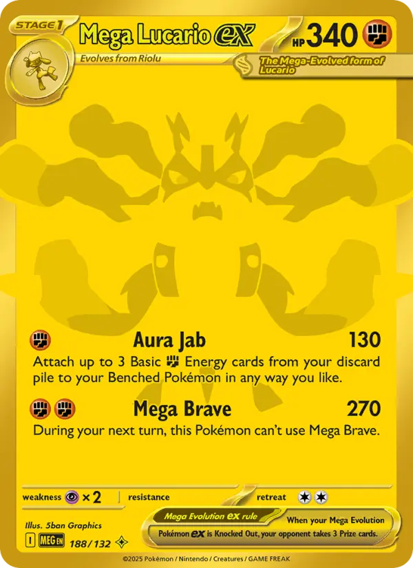 Mega Lucario ex, Pokémon card
