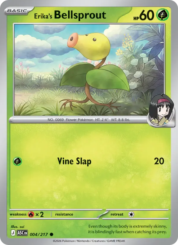 Erika's Bellsprout, Pokémon card