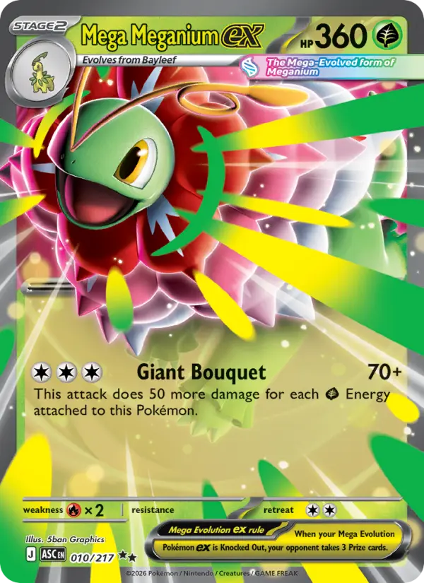 Mega Meganium ex, Pokémon card