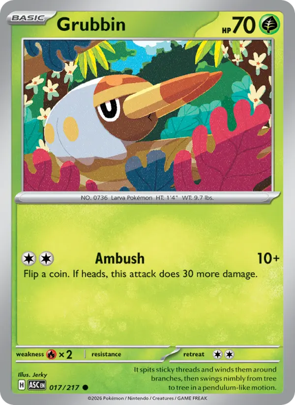 Grubbin, Pokémon card