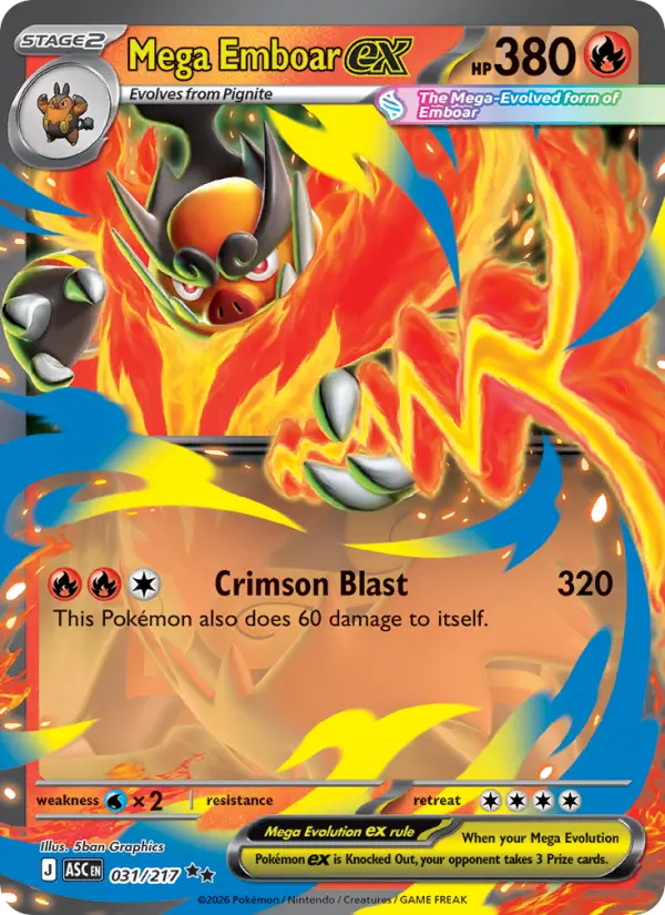 Mega Emboar ex, Pokémon card