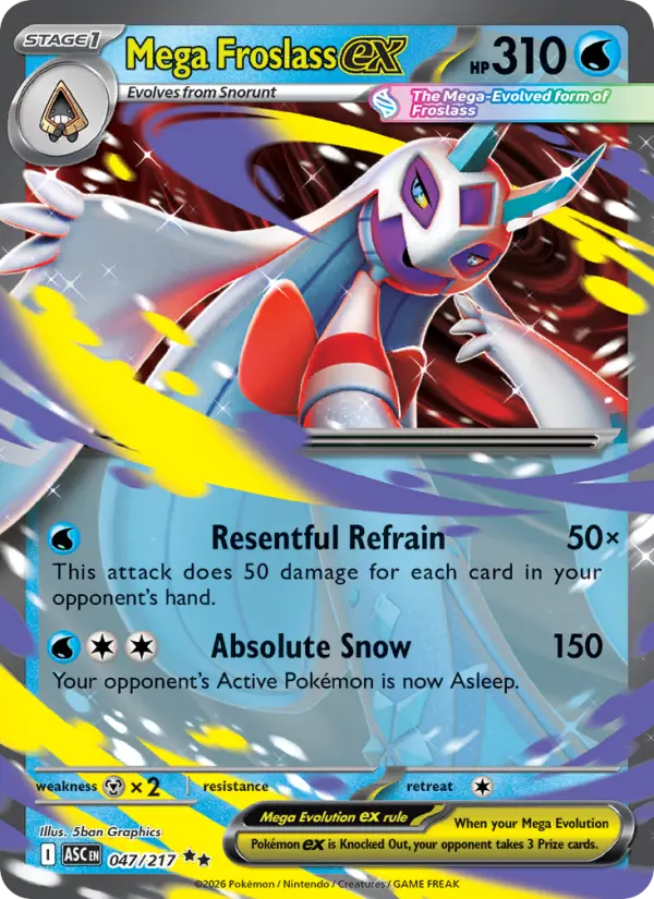 Mega Froslass ex, Pokémon card