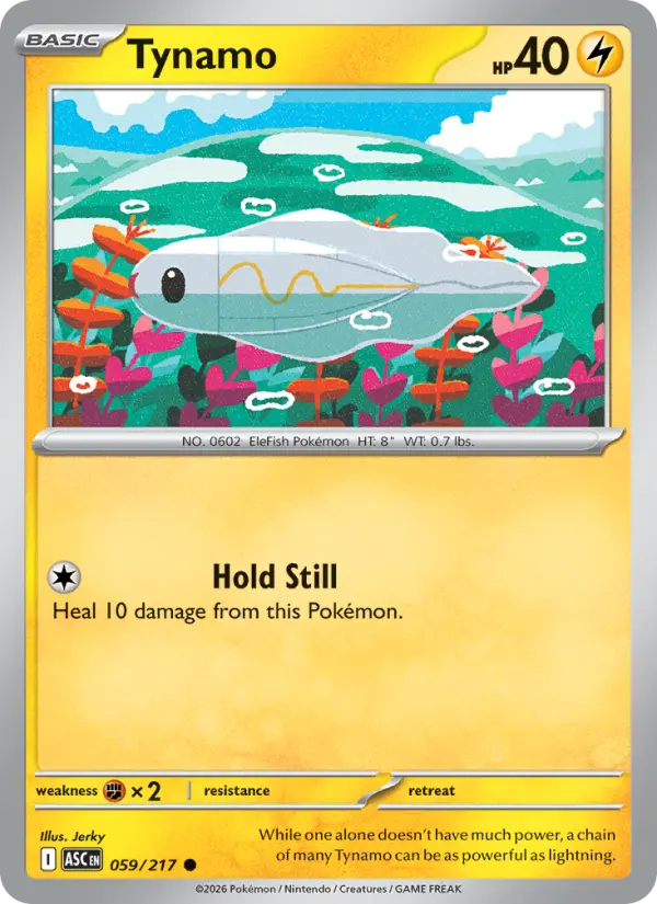 Tynamo, Pokémon card