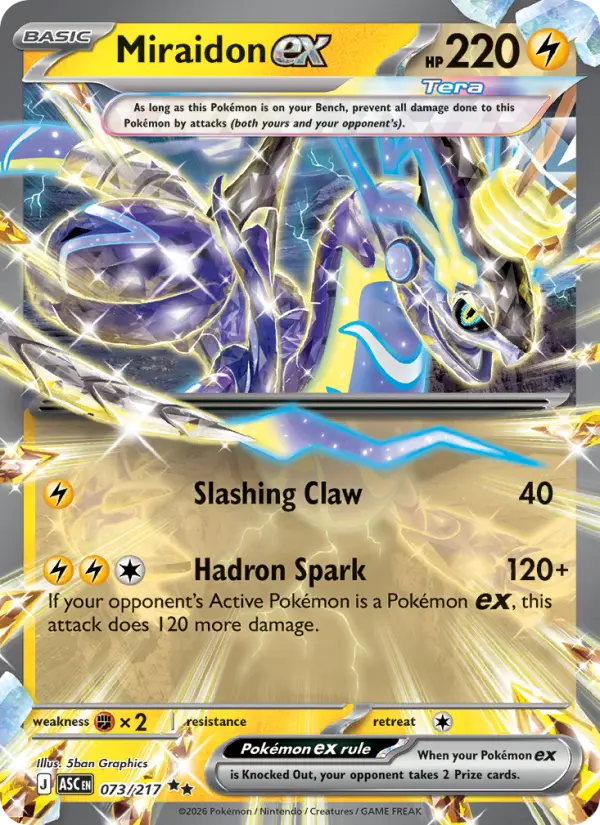 Miraidon ex, Pokémon card