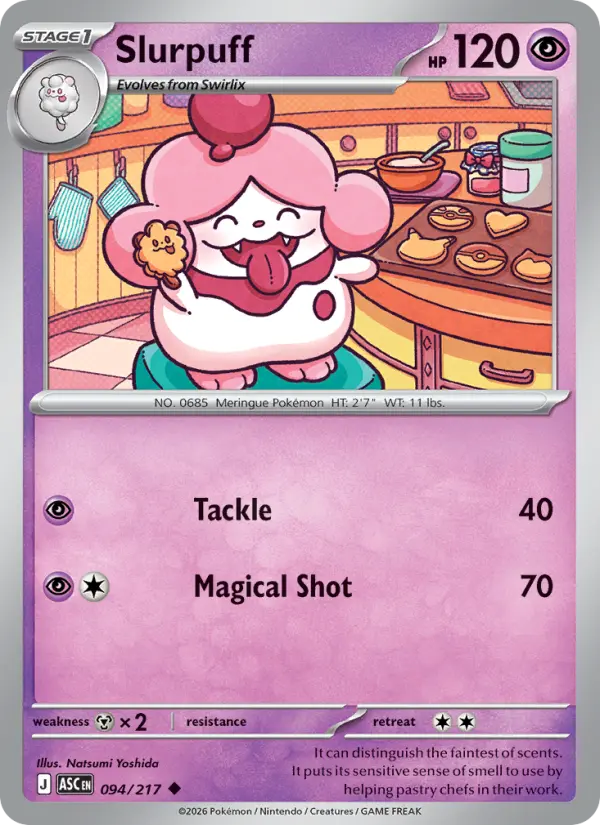 Slurpuff, Pokémon card