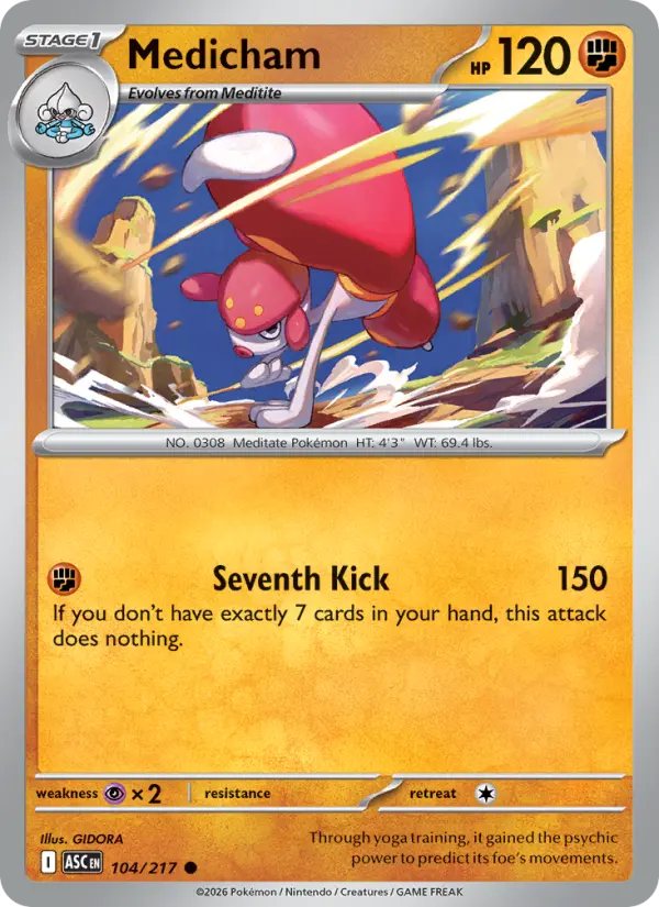 Medicham, Pokémon card