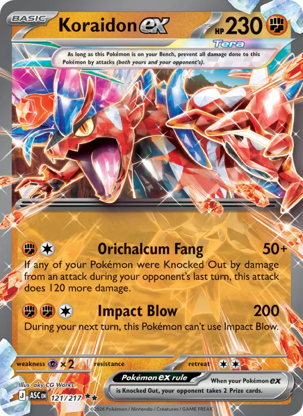Koraidon ex, Pokémon card