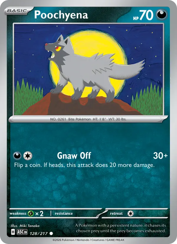 Poochyena, Pokémon card