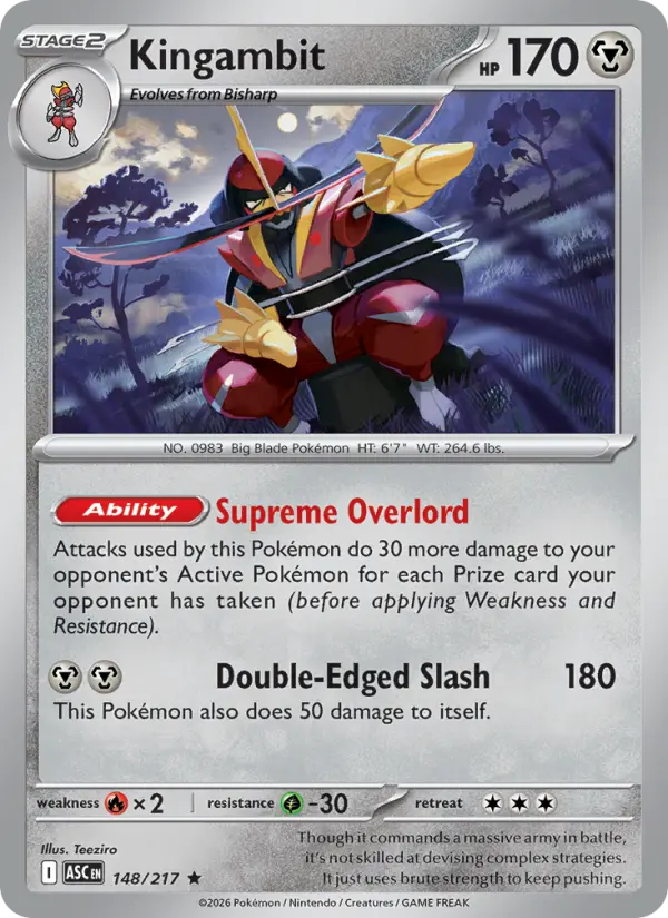 Kingambit, Pokémon card