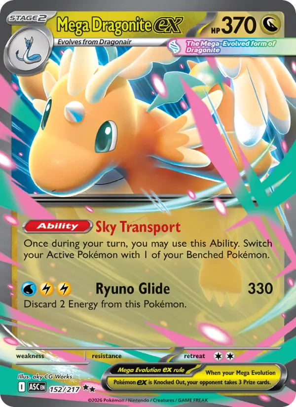 Mega Dragonite ex, Pokémon card