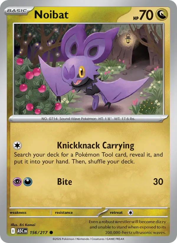 Noibat, Pokémon card