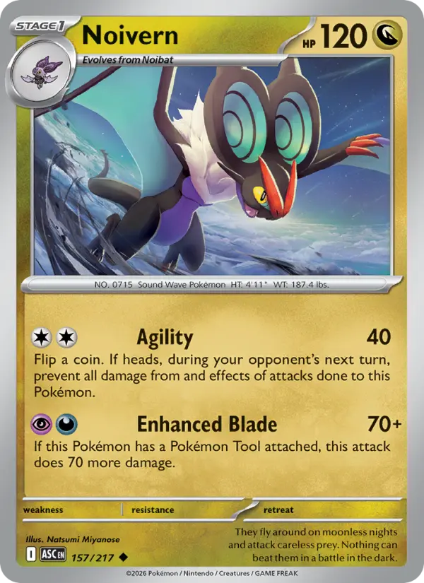 Noivern, Pokémon card