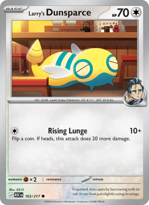 Larry's Dunsparce, Pokémon card