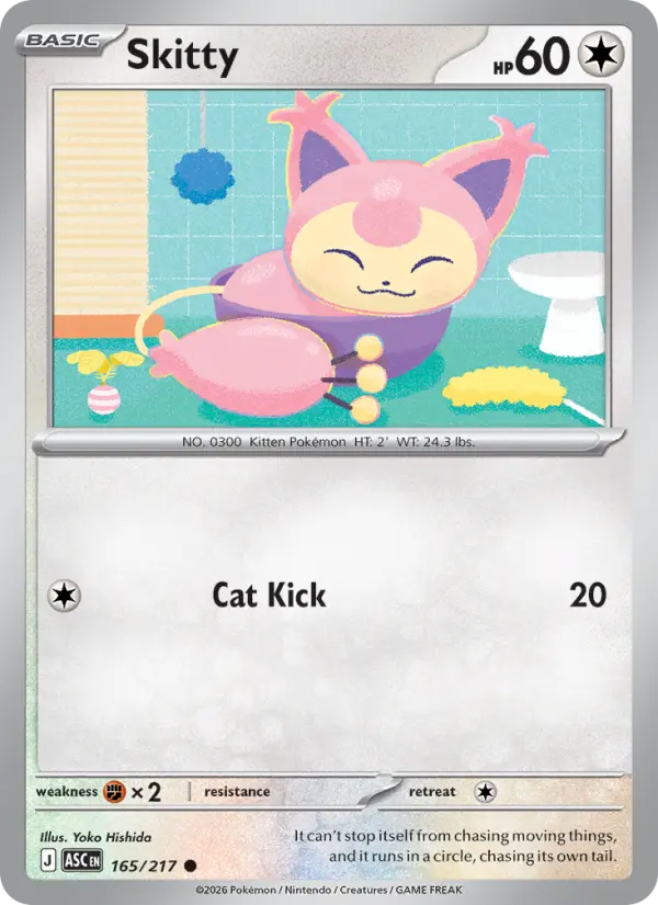 Skitty, Pokémon card
