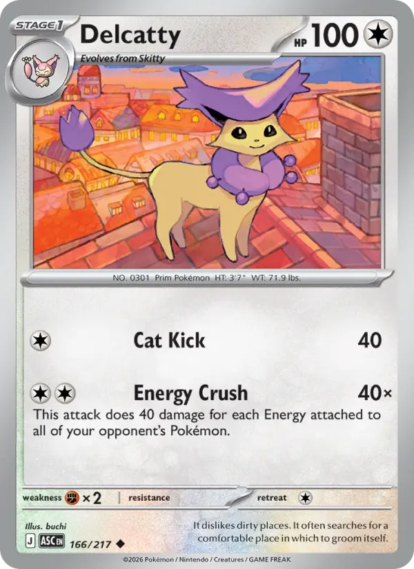 Delcatty, Pokémon card