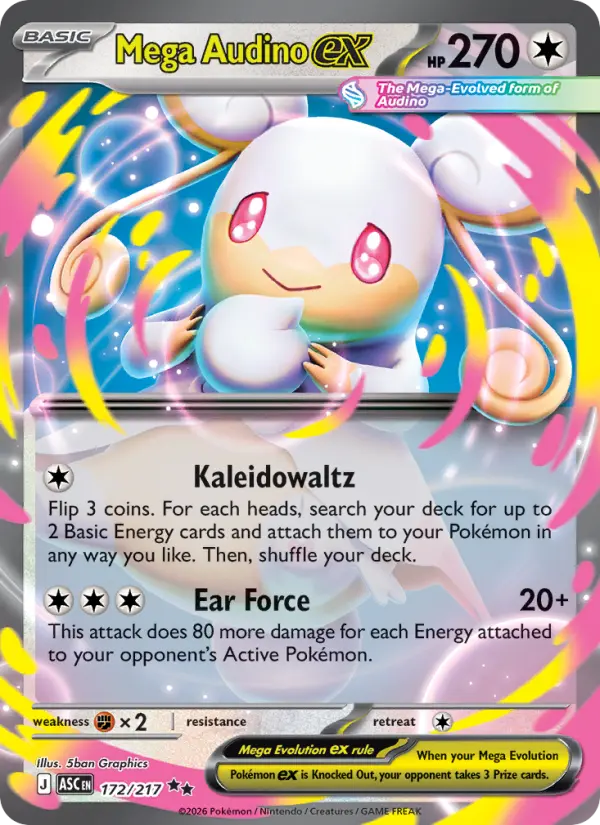 Mega Audino ex, Pokémon card