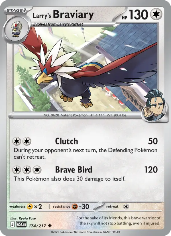 Larry's Braviary, Pokémon card
