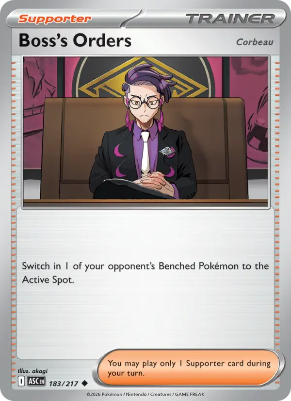 Boss's Orders, Pokémon card