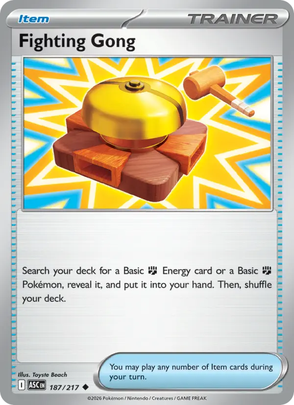 Fighting Gong, Pokémon card