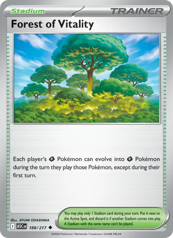 Forest of Vitality, Pokémon card